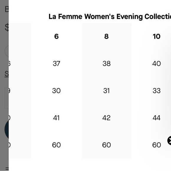 La Femme
Long Satin Dress with Side Slit and V Shaped Back size 8 - Picture 11 of 11